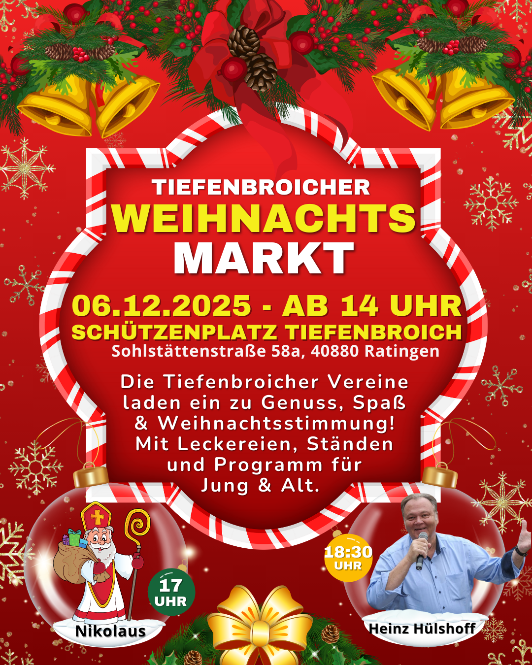 Tiefenbroicher Weihnachtsmarkt 2025!